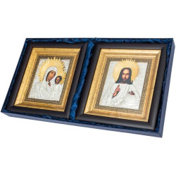 Ікона "Спаситель і Богородиця" Вінчальна пара