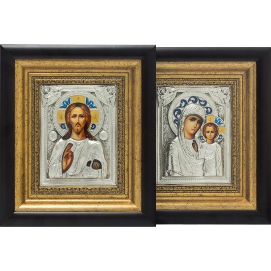 Ікона "Спаситель і Богородиця" Вінчальна пара