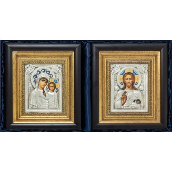 Ікона "Спаситель і Богородиця" Вінчальна пара