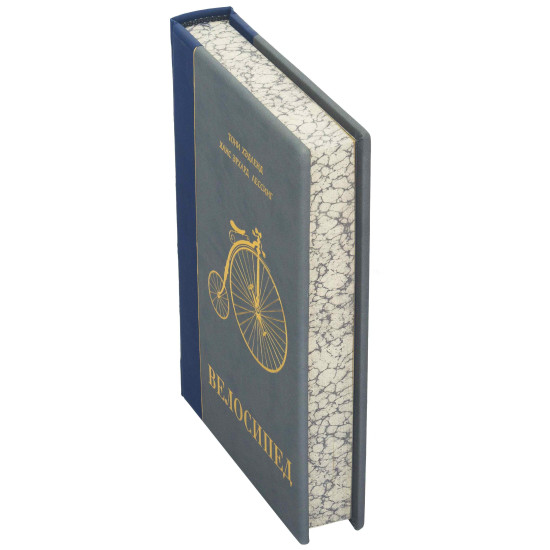 Подарункове видання "Велосипед" з ювелірним декором (метал, сріблення, позолота)