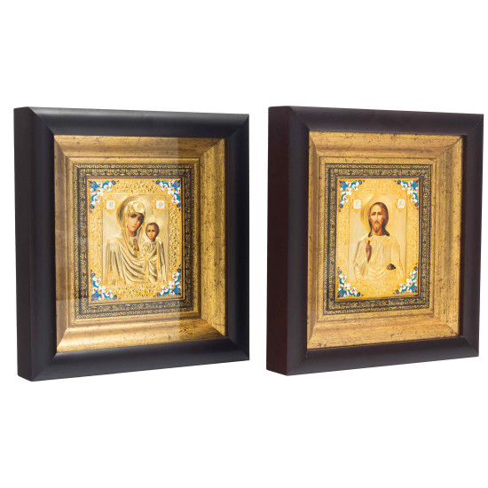 Ікона "Спаситель і Богородиця" Вінчальна пара