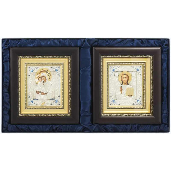 Ікона "Спаситель і Богородиця" Вінчальна пара