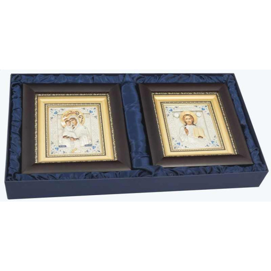 Ікона "Спаситель і Богородиця" Вінчальна пара