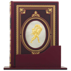 Подарункове видання  "Витязь у тигровій шкурі" Шота Руставелі з ювелірним декором (метал, позолота, сріблення) у футлярі