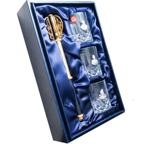 Подарунковий набір для віскі  "Козацькому роду нема переводу"