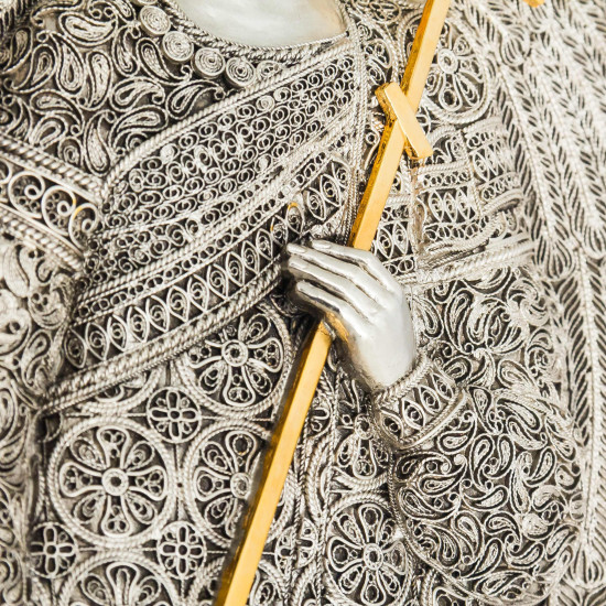 Авторське панно «Ангел - хранитель". (Номінант Luxembourg Art Prize 2024), (позолота, сріблення, емалі, живопис)