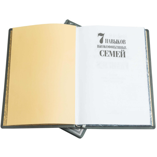 Подарункове видання "7 навичок високоефективних сімей" Стівен Р. Кові у 2-х томах в шкіряному футлярі