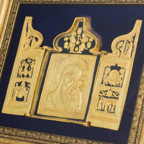 Ікона Богоматір Казанська з мініатюрами