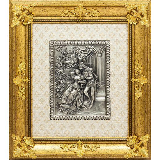 Панно Ромео та Джульєтта. Вічні образи в мистецтві (мідь, сріблення)