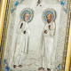   Ікона "Апостоли Петро і Павло" з срібленням та емалями.