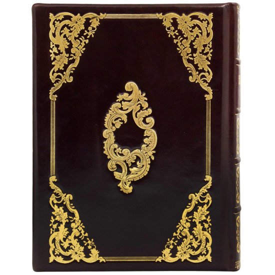 Подарункове видання "Енциклопедія полювання" з металевим посрібленим декором та картиною на металі