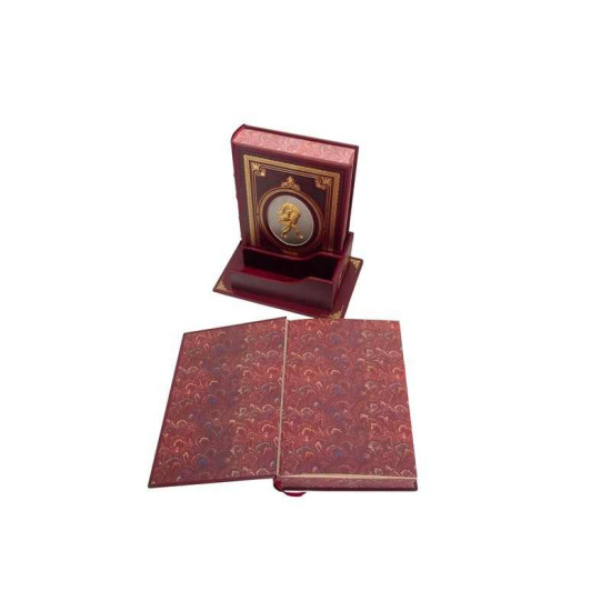 Подарункове видання "Витязь у тигровій шкурі" Ш. Руставелі у 2-х томах з ювелірним декором (метал, позолота, сріблення) у футлярі