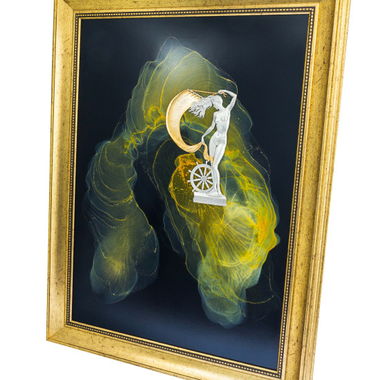 Авторське панно "Фортуна". (Номінант Luxembourg Art Prize 2024), (позолота, сріблення, живопис)