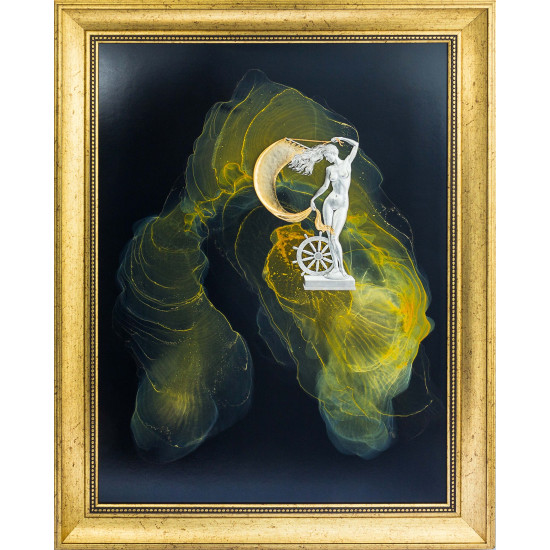 Авторське панно "Фортуна". (Номінант Luxembourg Art Prize 2024), (позолота, сріблення, живопис)