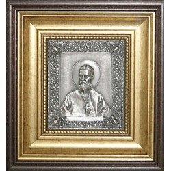 Срібна ікона "Іоанн Кронштадтський"
