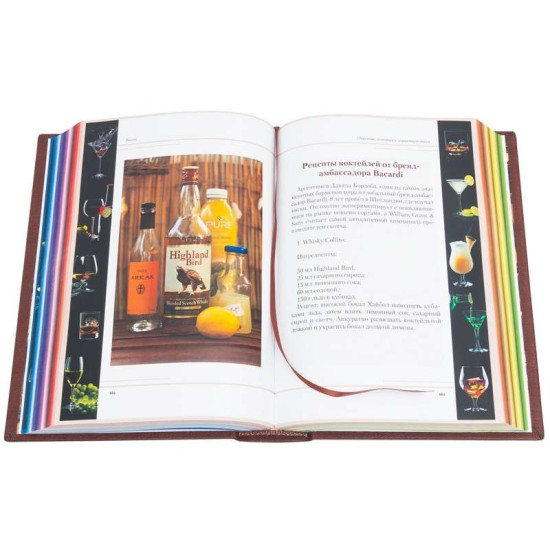 Подарункова ілюстрована енциклопедія "Віскі" з металевим позолоченим декором