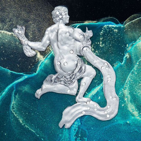 Авторське панно "Знаки Зодіаку".  Ювелірна робота за "Атласом зоряного неба". (Сріблення, інкрустація камінням Сваровські). (Номінант Luxembourg Art Prize 2024)