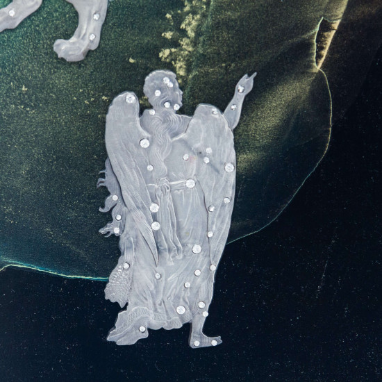 Авторське панно "Знаки Зодіаку".  Ювелірна робота за "Атласом зоряного неба". (Сріблення, інкрустація камінням Сваровські). (Номінант Luxembourg Art Prize 2024)