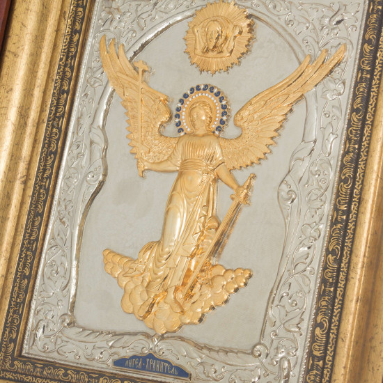 Ікона "Ангел Хранитель" з камінням Сваровскі