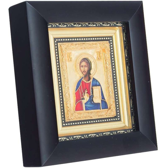 Ікона "Господь Вседержитель" з емальєрним розписом