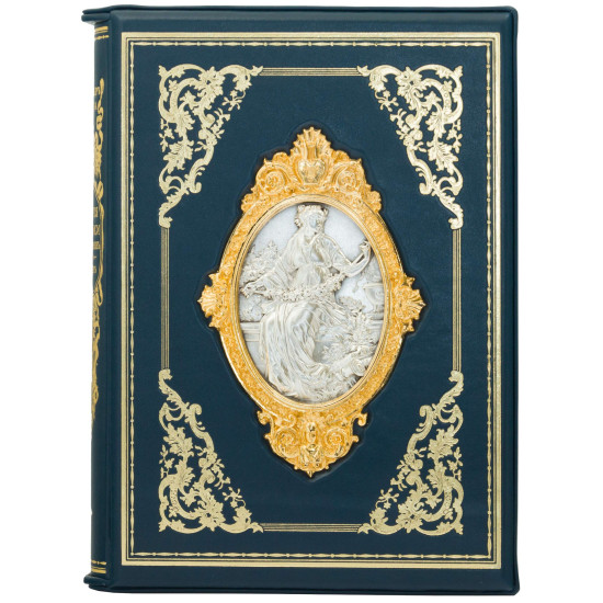 Подарункове видання "Історія живопису всіх часів і народів" О. Бенуа в 4 томах у шкіряному коробі-футлярі з металевим декором (позолота, сріблення)