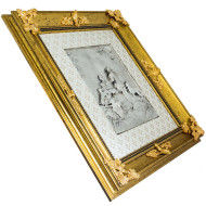 Металеве посріблене панно 