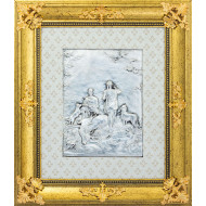 Металеве посріблене панно 