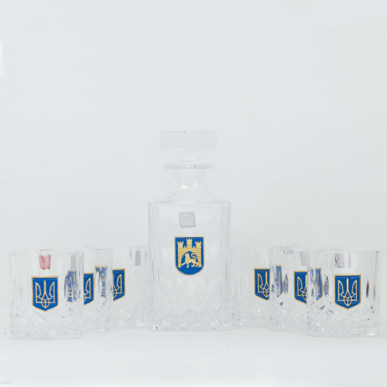 Подарунковий набір для віскі з тризубом