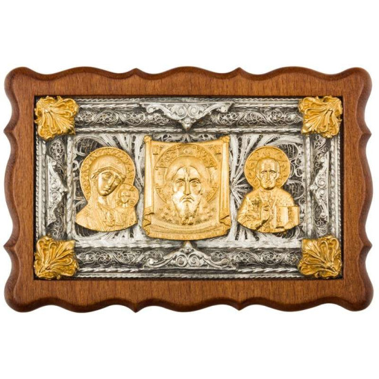 Триптих автомобільний (сріблення, позолота)