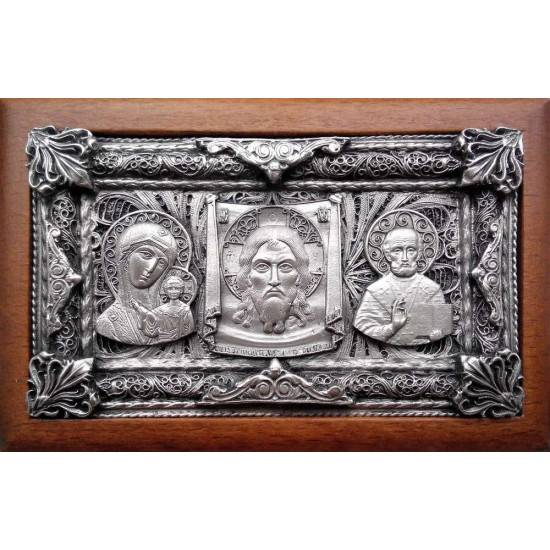 Триптих автомобільний (сріблення)