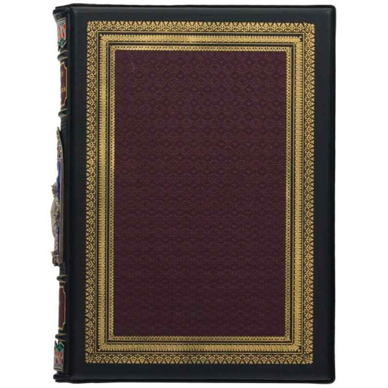 Подарункове видання "Історія одягу, озброєння та начиння" Герман Вейс в 3-х томах у шкіряному футлярі з срібленням та емалями 