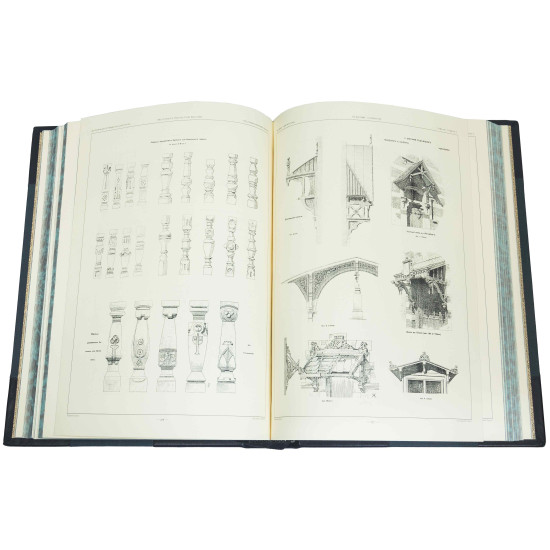 Подарункове видання "Архітектурна енциклопедія" Г. В. Барановський у 7 томах з посрібленим декором. (Репринт  видання 1902-1908 років)