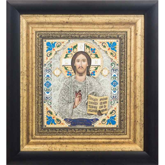 Ікона "Господь Вседержитель" (ювелірне каміння)