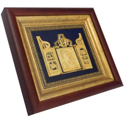 Ікона Богоматір Казанська з мініатюрами