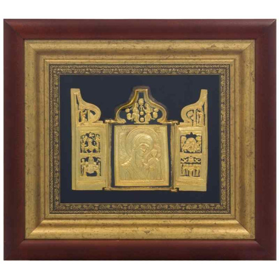 Ікона Богоматір Казанська з мініатюрами