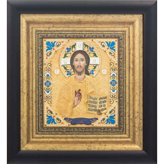 Ікона "Господь Вседержитель" з інкрустацією