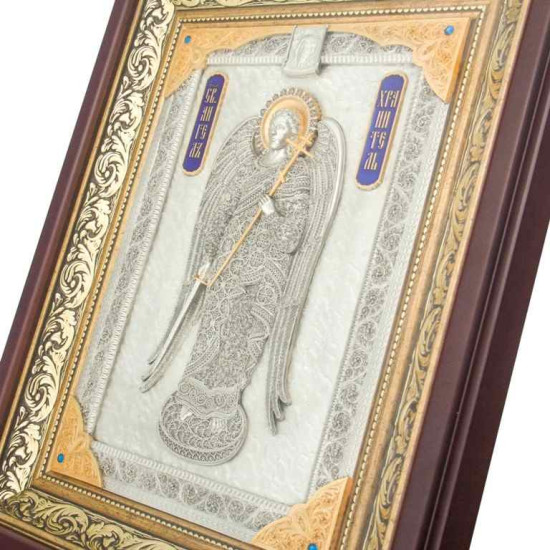 Ікона "Ангел Хранитель" з камінням