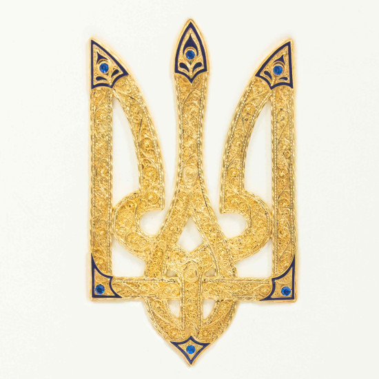 Подарункове видання «Ілюстрована історія України» Грушевський М.С. з срібним ювелірним декором з сапфірами та емалями у шкіряній коробці