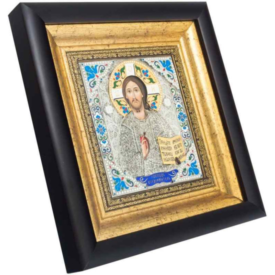 Ікона "Господь Вседержитель" (італійські емалі)