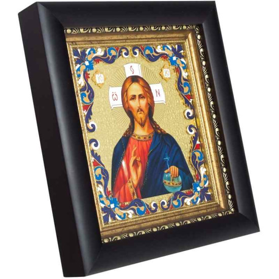 Ікона "Господь Вседержитель" з емалями