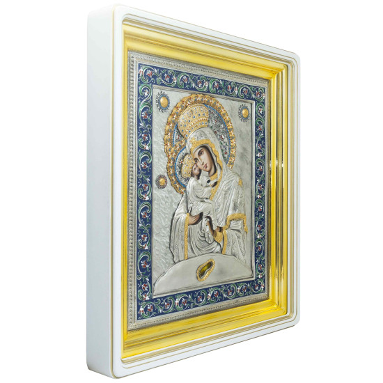 Чудотворна ікона "Почаївська  Богоматір" з ювелірним оздобленням